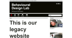 Desktop Screenshot of behaviouraldesignlab.org