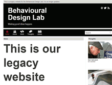 Tablet Screenshot of behaviouraldesignlab.org